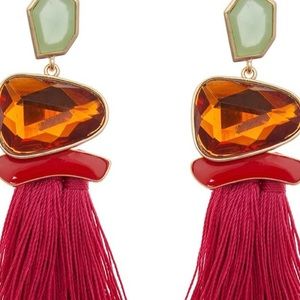 New in package . Colorful tassel earrings